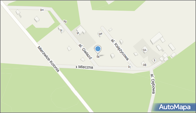 Mierzwice-Kolonia, Mierzwice-Kolonia, 9e, mapa Mierzwice-Kolonia