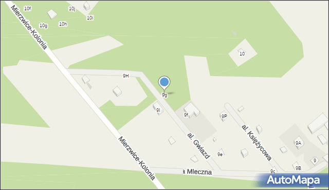 Mierzwice-Kolonia, Mierzwice-Kolonia, 9g, mapa Mierzwice-Kolonia