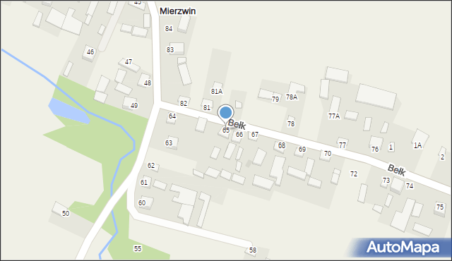 Mierzwin, Mierzwin, 65, mapa Mierzwin