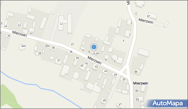 Mierzwin, Mierzwin, 7, mapa Mierzwin