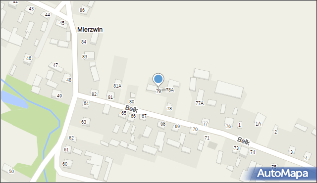 Mierzwin, Mierzwin, 79, mapa Mierzwin