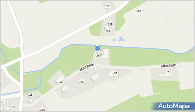 Mierzwin, Mierzwin, 26, mapa Mierzwin