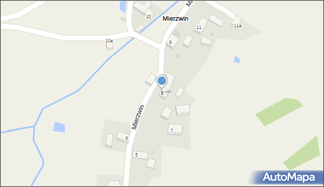 Mierzwin, Mierzwin, 8, mapa Mierzwin