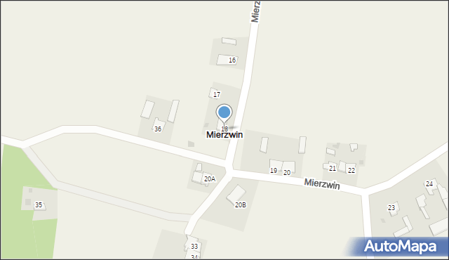 Mierzwin, Mierzwin, 18, mapa Mierzwin