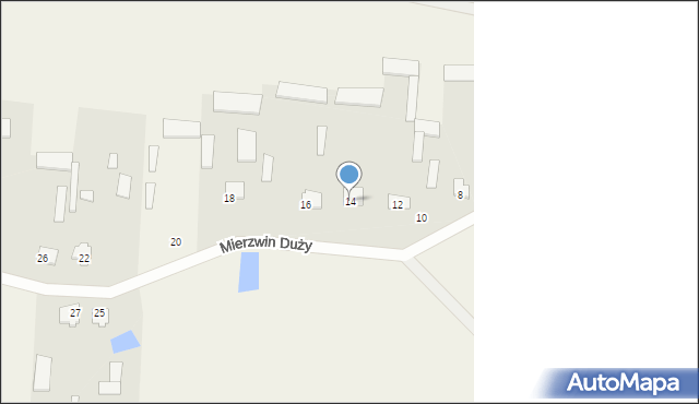 Mierzwin Duży, Mierzwin Duży, 14, mapa Mierzwin Duży