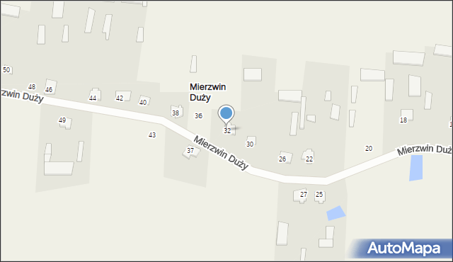 Mierzwin Duży, Mierzwin Duży, 32, mapa Mierzwin Duży