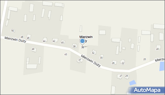 Mierzwin Duży, Mierzwin Duży, 36, mapa Mierzwin Duży