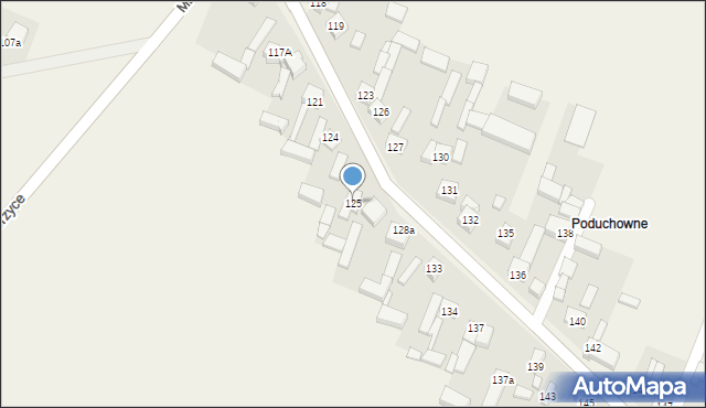 Mierzyce, Mierzyce, 125, mapa Mierzyce