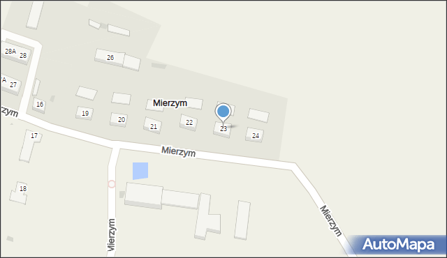 Mierzym, Mierzym, 23, mapa Mierzym