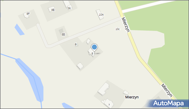 Mierzyn, Mierzyn, 8A, mapa Mierzyn