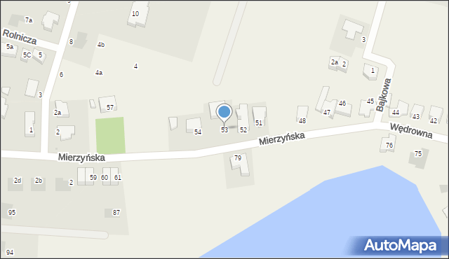 Mierzyn, Mierzyńska, 53, mapa Mierzyn