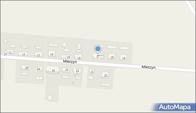 Mierzyn, Mierzyn, 17, mapa Mierzyn