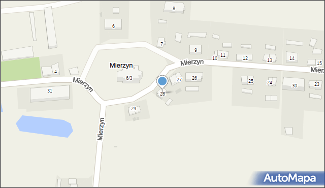 Mierzyn, Mierzyn, 28, mapa Mierzyn