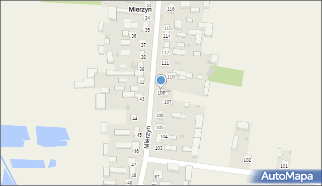 Mierzyn, Mierzyn, 108, mapa Mierzyn