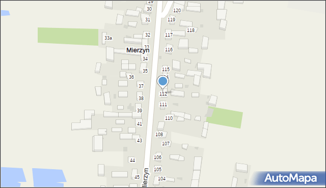 Mierzyn, Mierzyn, 112, mapa Mierzyn