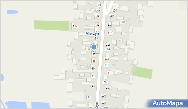 Mierzyn, Mierzyn, 37, mapa Mierzyn