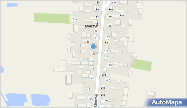 Mierzyn, Mierzyn, 38, mapa Mierzyn