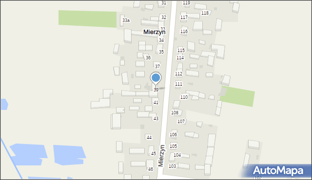 Mierzyn, Mierzyn, 39, mapa Mierzyn