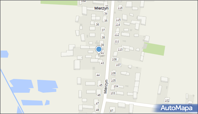 Mierzyn, Mierzyn, 42, mapa Mierzyn