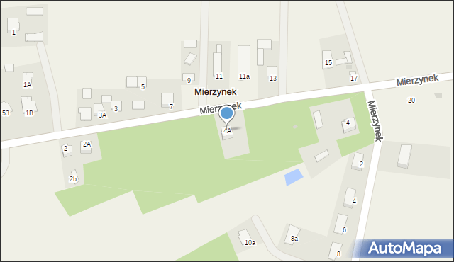 Mierzynek, Mierzynek, 4A, mapa Mierzynek