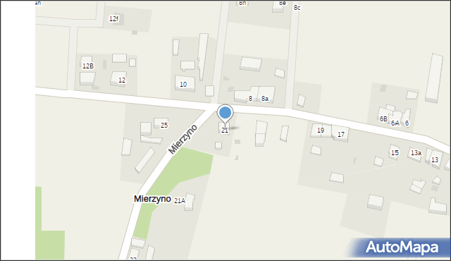 Mierzyno, Mierzyno, 21, mapa Mierzyno