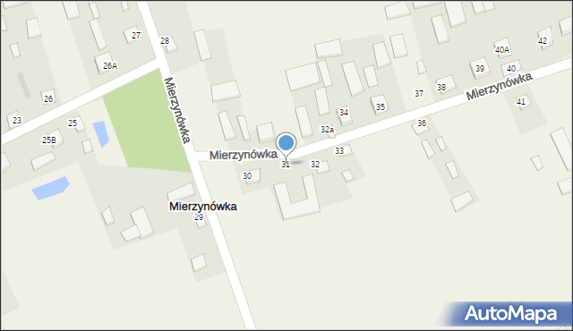 Mierzynówka, Mierzynówka, 31, mapa Mierzynówka