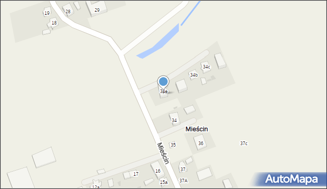 Mieścin, Mieścin, 34f, mapa Mieścin