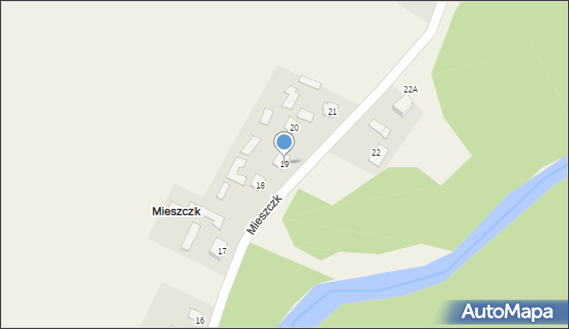 Mieszczk, Mieszczk, 19, mapa Mieszczk