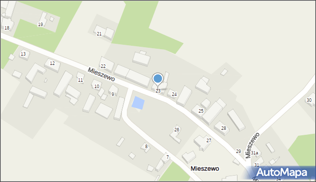 Mieszewo, Mieszewo, 23, mapa Mieszewo