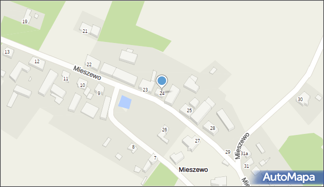 Mieszewo, Mieszewo, 24, mapa Mieszewo