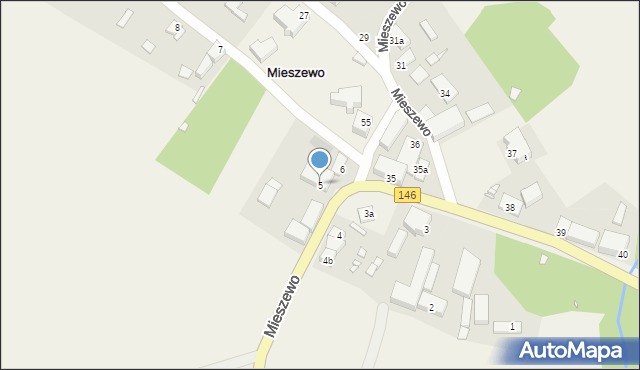 Mieszewo, Mieszewo, 5, mapa Mieszewo