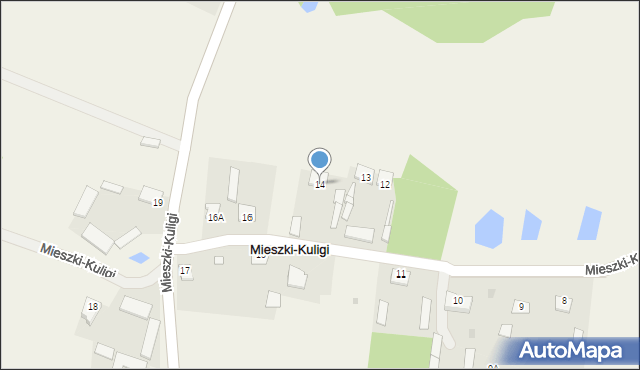 Mieszki-Kuligi, Mieszki-Kuligi, 14, mapa Mieszki-Kuligi