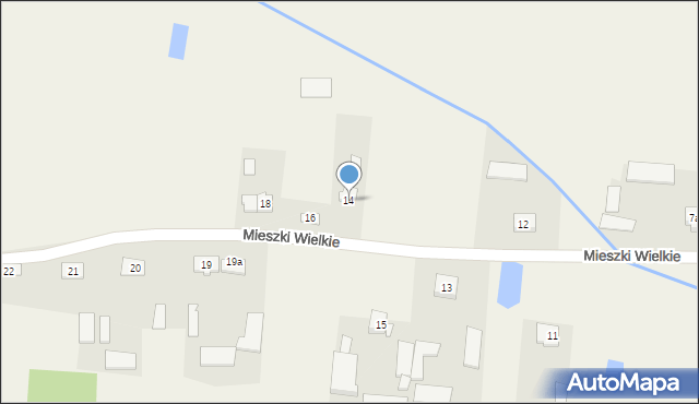 Mieszki Wielkie, Mieszki Wielkie, 14, mapa Mieszki Wielkie