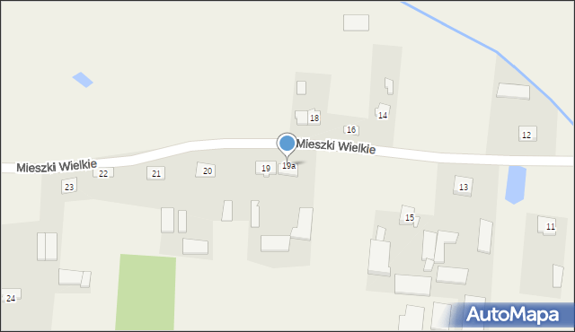 Mieszki Wielkie, Mieszki Wielkie, 19a, mapa Mieszki Wielkie