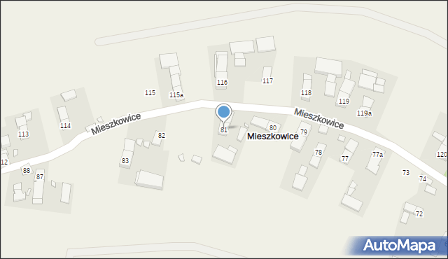 Mieszkowice, Mieszkowice, 81, mapa Mieszkowice