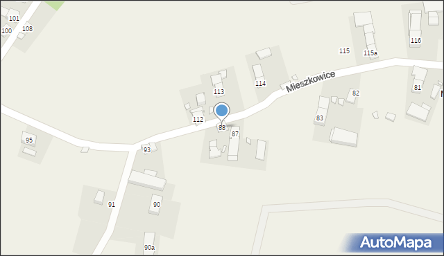 Mieszkowice, Mieszkowice, 88, mapa Mieszkowice