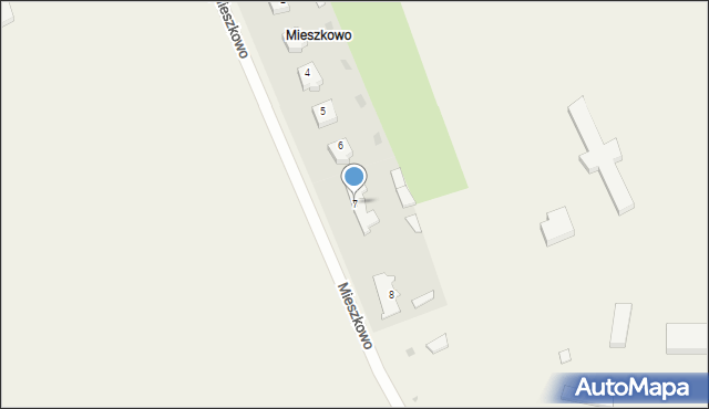 Mieszkowo, Mieszkowo, 7, mapa Mieszkowo