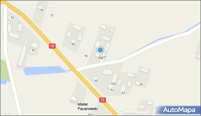 Mietel, Mietel, 60a, mapa Mietel