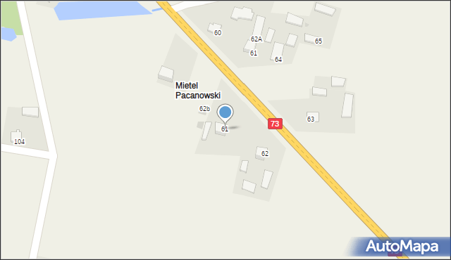 Mietel, Mietel, 61, mapa Mietel