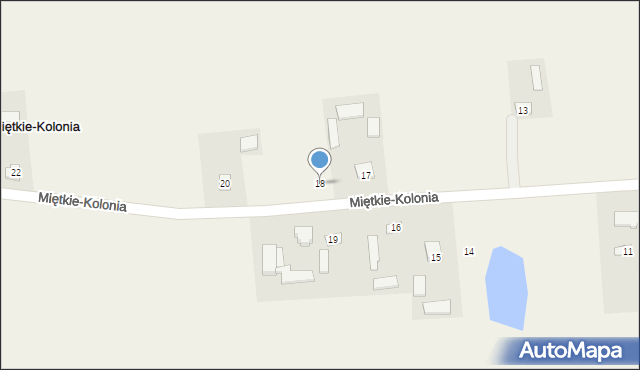 Miętkie-Kolonia, Miętkie-Kolonia, 18, mapa Miętkie-Kolonia