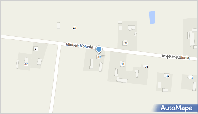 Miętkie-Kolonia, Miętkie-Kolonia, 39, mapa Miętkie-Kolonia