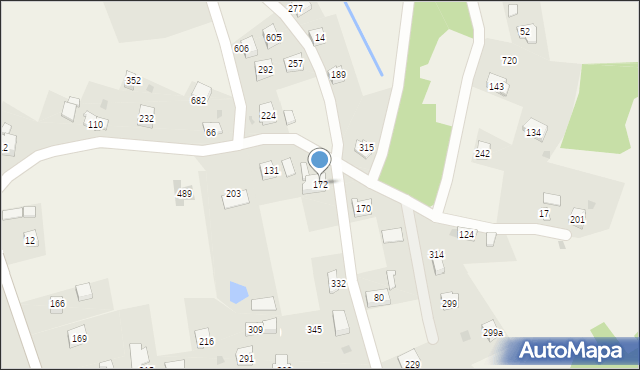 Mietniów, Mietniów, 172, mapa Mietniów