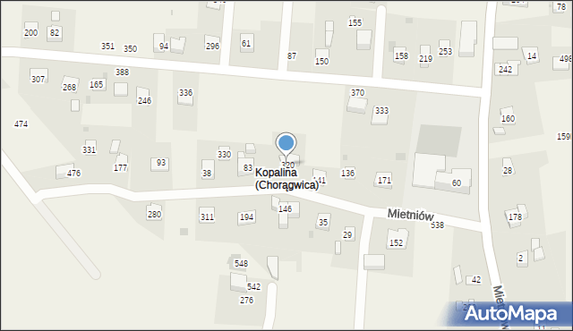 Mietniów, Mietniów, 320, mapa Mietniów