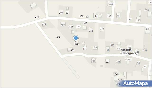 Mietniów, Mietniów, 331, mapa Mietniów