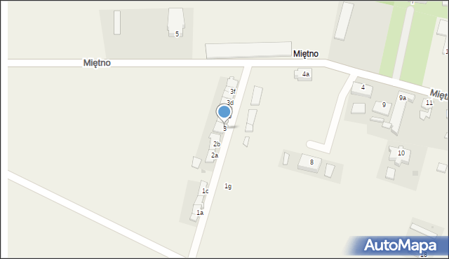 Miętno, Miętno, 3, mapa Miętno