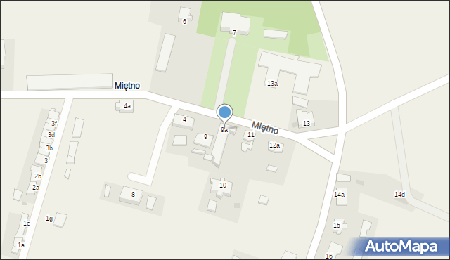 Miętno, Miętno, 9a, mapa Miętno