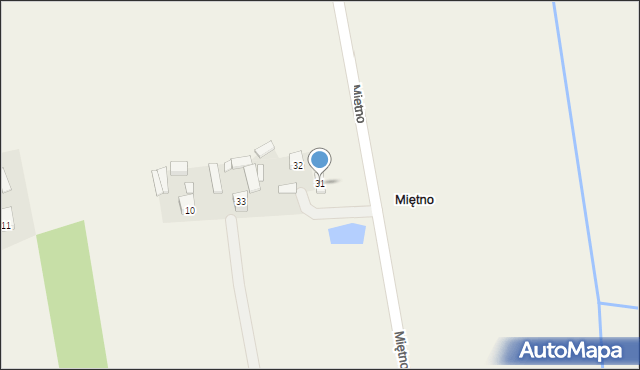 Miętno, Miętno, 31, mapa Miętno