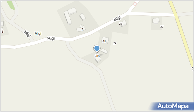 Migi, Migi, 28A, mapa Migi