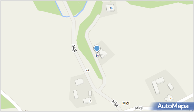 Migi, Migi, 3A, mapa Migi