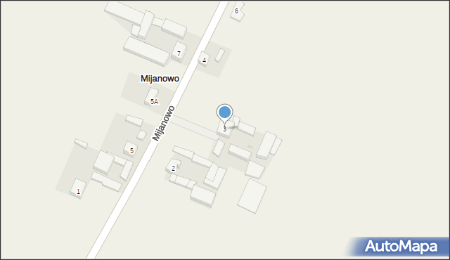 Mijanowo, Mijanowo, 3, mapa Mijanowo